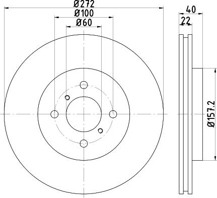 DON PCD14502 - Тормозной диск autospares.lv