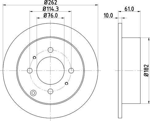 DON PCD14612 - Тормозной диск autospares.lv