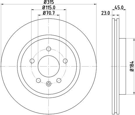 DON PCD14152 - Тормозной диск autospares.lv