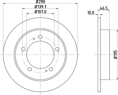 DON PCD14102 - Тормозной диск autospares.lv