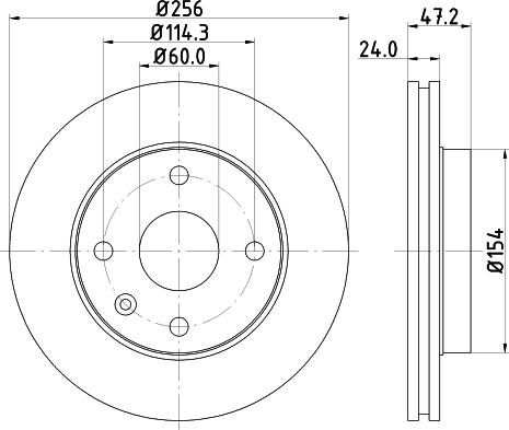 DON PCD14112 - Тормозной диск autospares.lv