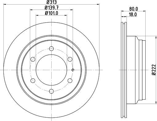 DON PCD14862 - Тормозной диск autospares.lv