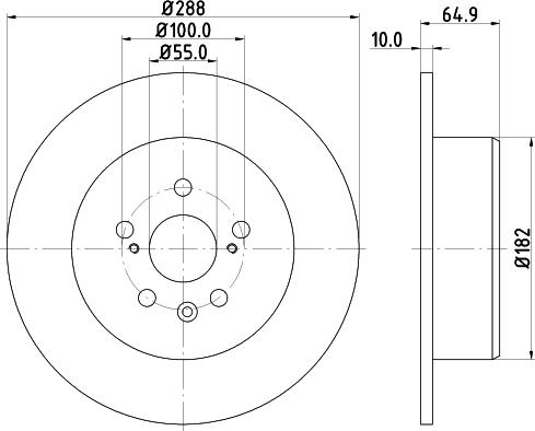 DON PCD14812 - Тормозной диск autospares.lv