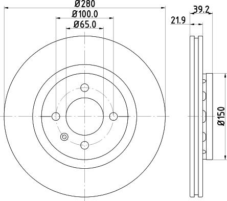 DON PCD14342 - Тормозной диск autospares.lv