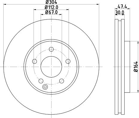 DON PCD14201 - Тормозной диск autospares.lv