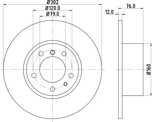 DON PCD14732 - Тормозной диск autospares.lv