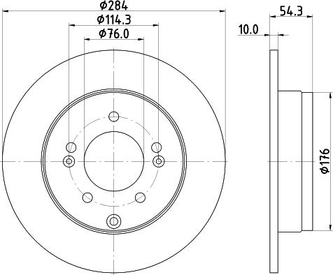 DON PCD14722 - Тормозной диск autospares.lv