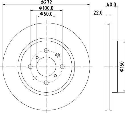 DON PCD15922 - Тормозной диск autospares.lv