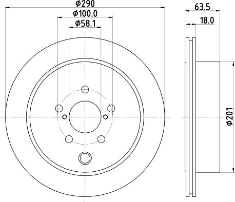 DON PCD15442 - Тормозной диск autospares.lv