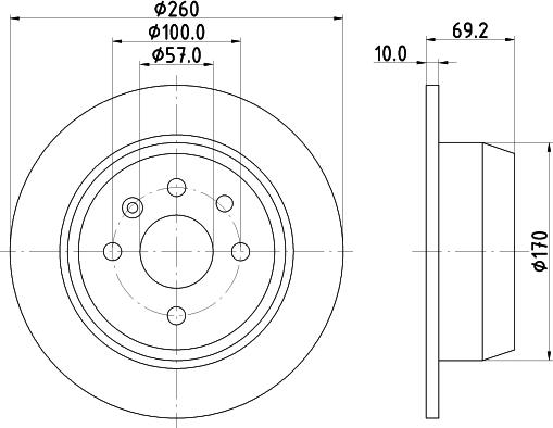 DON PCD15412 - Тормозной диск autospares.lv