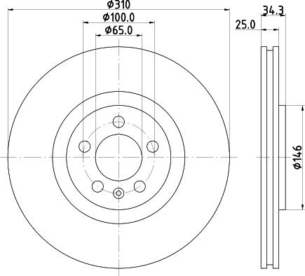 DON PCD15682 - Тормозной диск autospares.lv