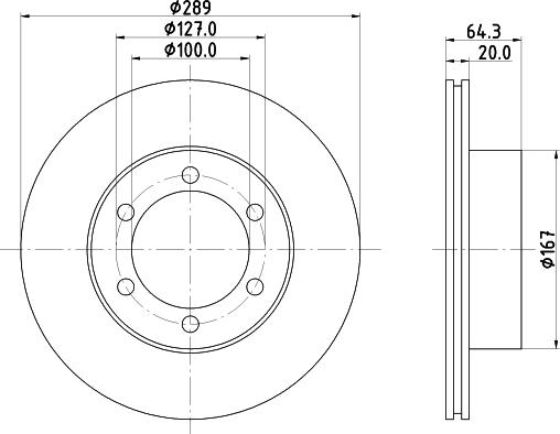 DON PCD15062 - Тормозной диск autospares.lv