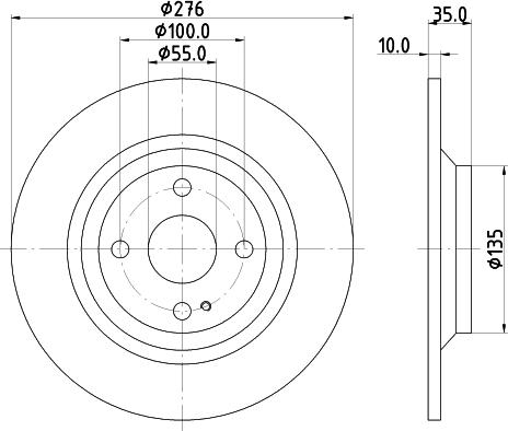 DON PCD15002 - Тормозной диск autospares.lv