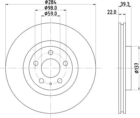 DON PCD15192 - Тормозной диск autospares.lv