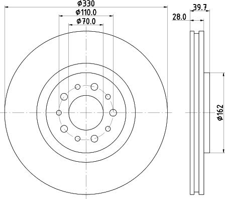 DON PCD15101 - Тормозной диск autospares.lv