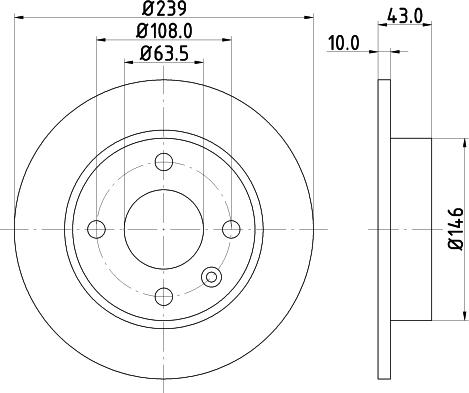 DON PCD15112 - Тормозной диск autospares.lv
