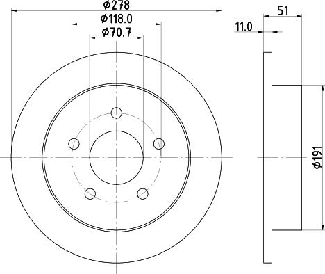 DON PCD15872 - Тормозной диск autospares.lv