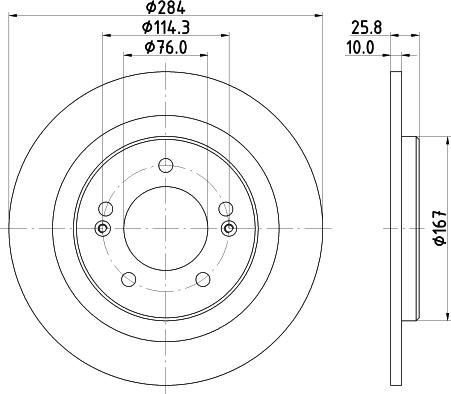 DON PCD15392 - Тормозной диск autospares.lv