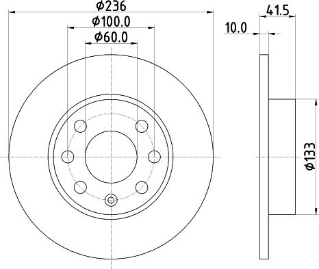 DON PCD15342 - Тормозной диск autospares.lv