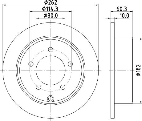 DON PCD15372 - Тормозной диск autospares.lv