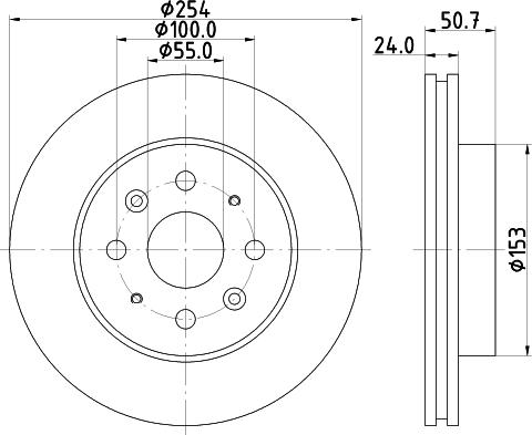 DON PCD15242 - Тормозной диск autospares.lv