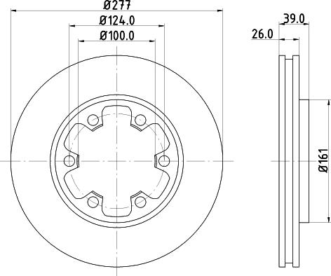 DON PCD15252 - Тормозной диск autospares.lv