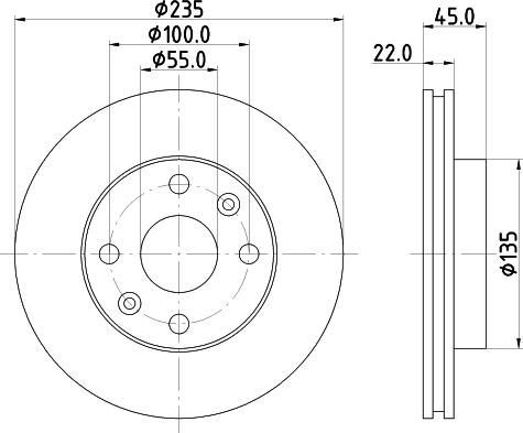 DON PCD15702 - Тормозной диск autospares.lv