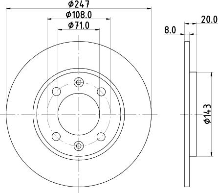 DON PCD16902 - Тормозной диск autospares.lv