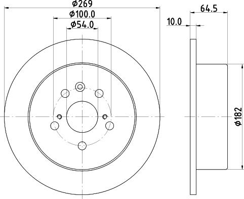 DON PCD16482 - Тормозной диск autospares.lv