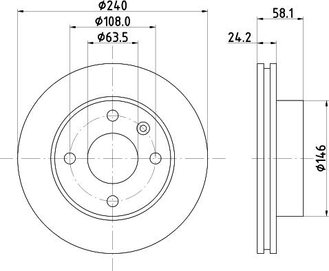 DON PCD16042 - Тормозной диск autospares.lv