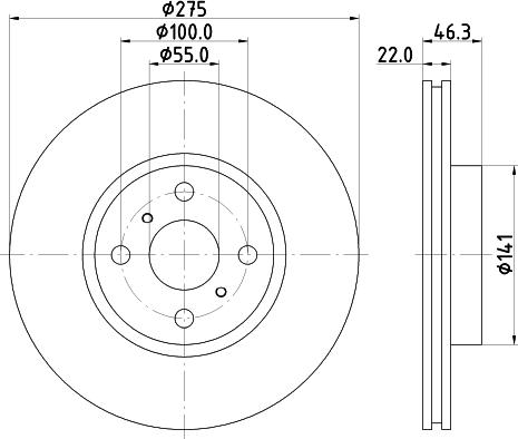 DON PCD16272 - Тормозной диск autospares.lv