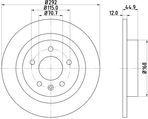 DON PCD10952 - Тормозной диск autospares.lv