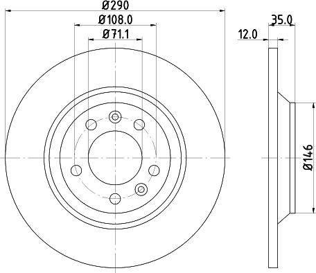 DON PCD10902 - Тормозной диск autospares.lv