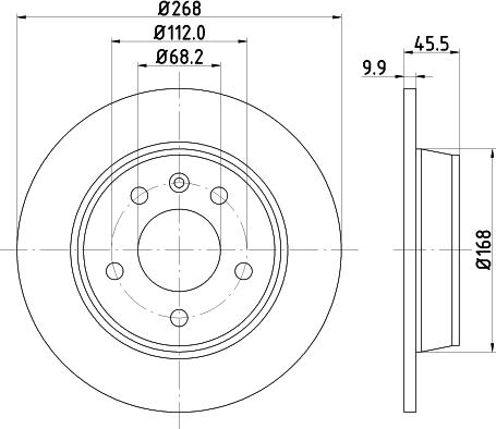 DON PCD10402 - Тормозной диск autospares.lv