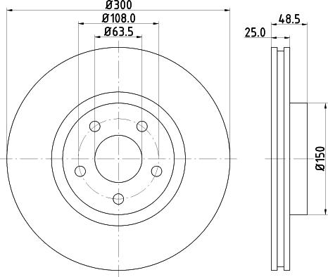 DON PCD10472 - Тормозной диск autospares.lv