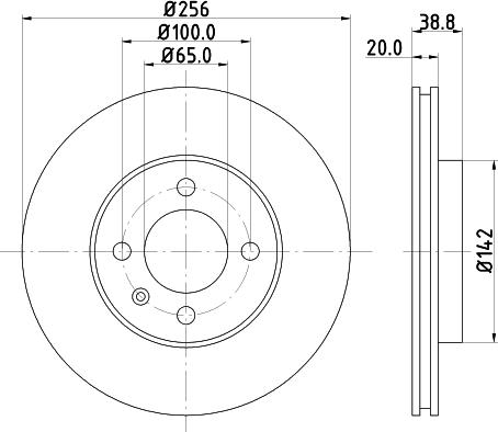 DON PCD10592 - Тормозной диск autospares.lv