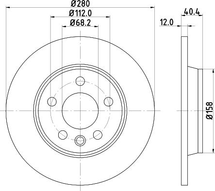 DON PCD10562 - Тормозной диск autospares.lv