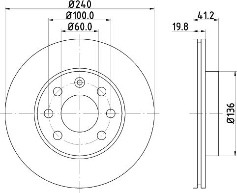 DON PCD10582 - Тормозной диск autospares.lv