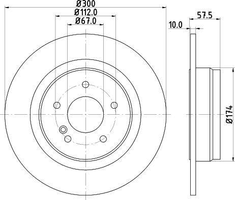 DON PCD10652 - Тормозной диск autospares.lv