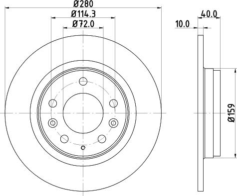 DON PCD10622 - Тормозной диск autospares.lv