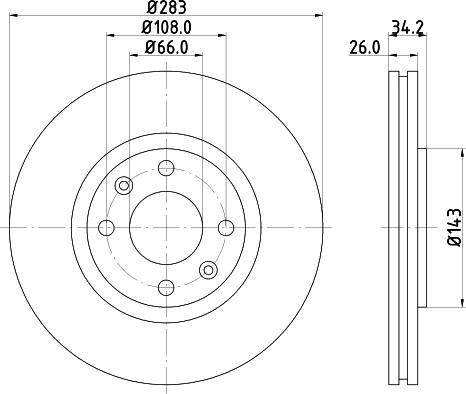 DON PCD10112 - Тормозной диск autospares.lv