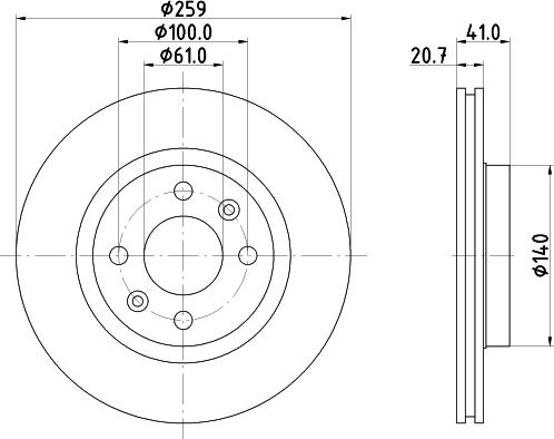 DON PCD10182 - Тормозной диск autospares.lv