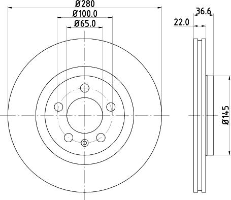 DON PCD10132 - Тормозной диск autospares.lv