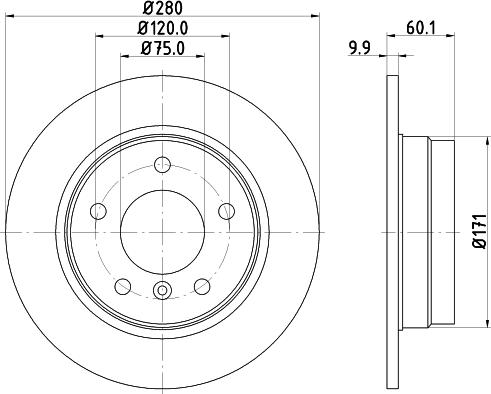 DON PCD10892 - Тормозной диск autospares.lv