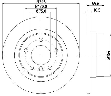 DON PCD10852 - Тормозной диск autospares.lv