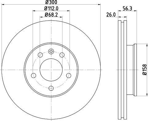 DON PCD10802 - Тормозной диск autospares.lv