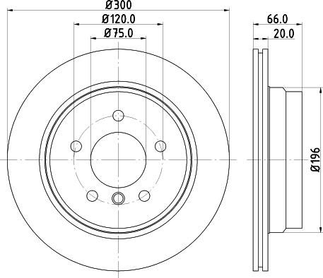 DON PCD10832 - Тормозной диск autospares.lv