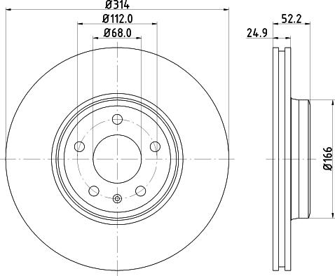 DON PCD10342 - Тормозной диск autospares.lv