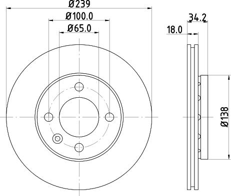 DON PCD10352 - Тормозной диск autospares.lv