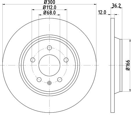 DON PCD10332 - Тормозной диск autospares.lv